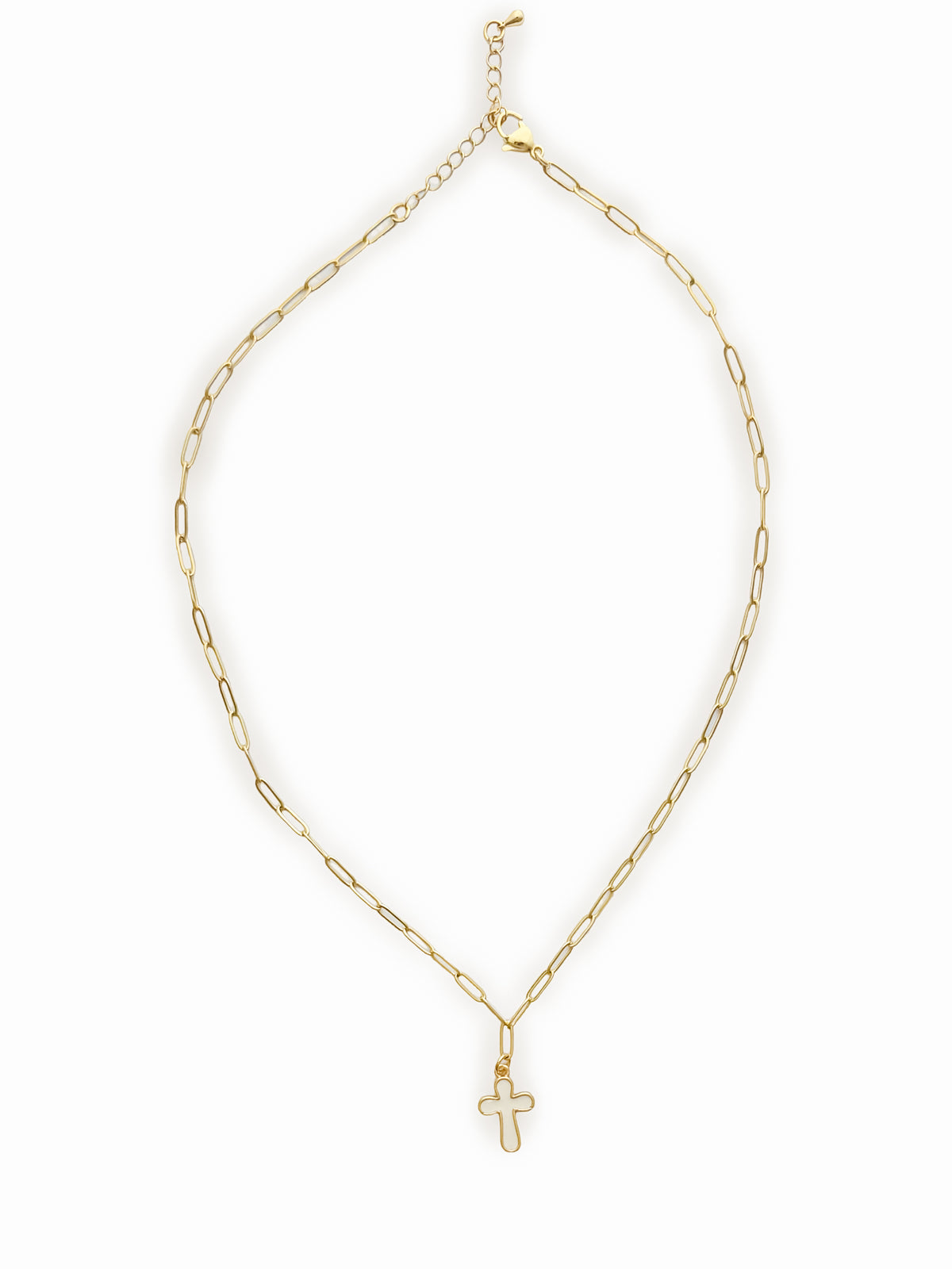 Riley James 14k Gold Filled Paperclip Chain Pendant Necklace