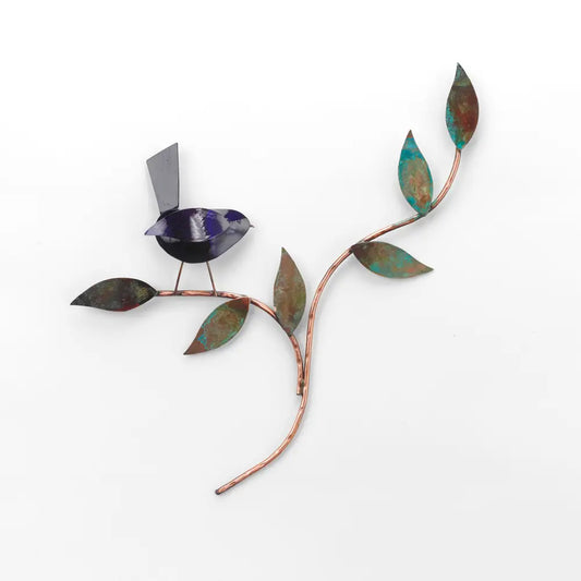 Copper Wall Art- Blue Bird