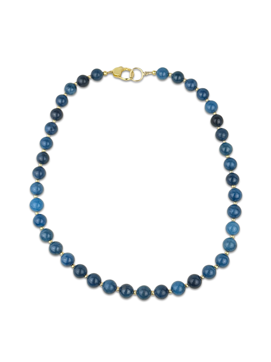 Riley James Blue Jasper Beaded Necklace