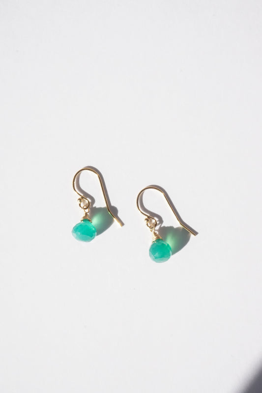 Green Onyx Earrings
