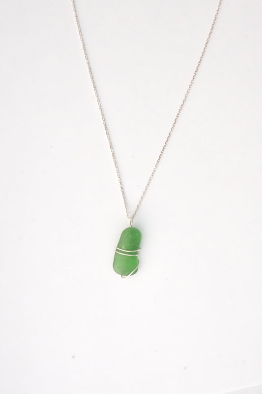 Wire Wrapped Seaglass Necklace