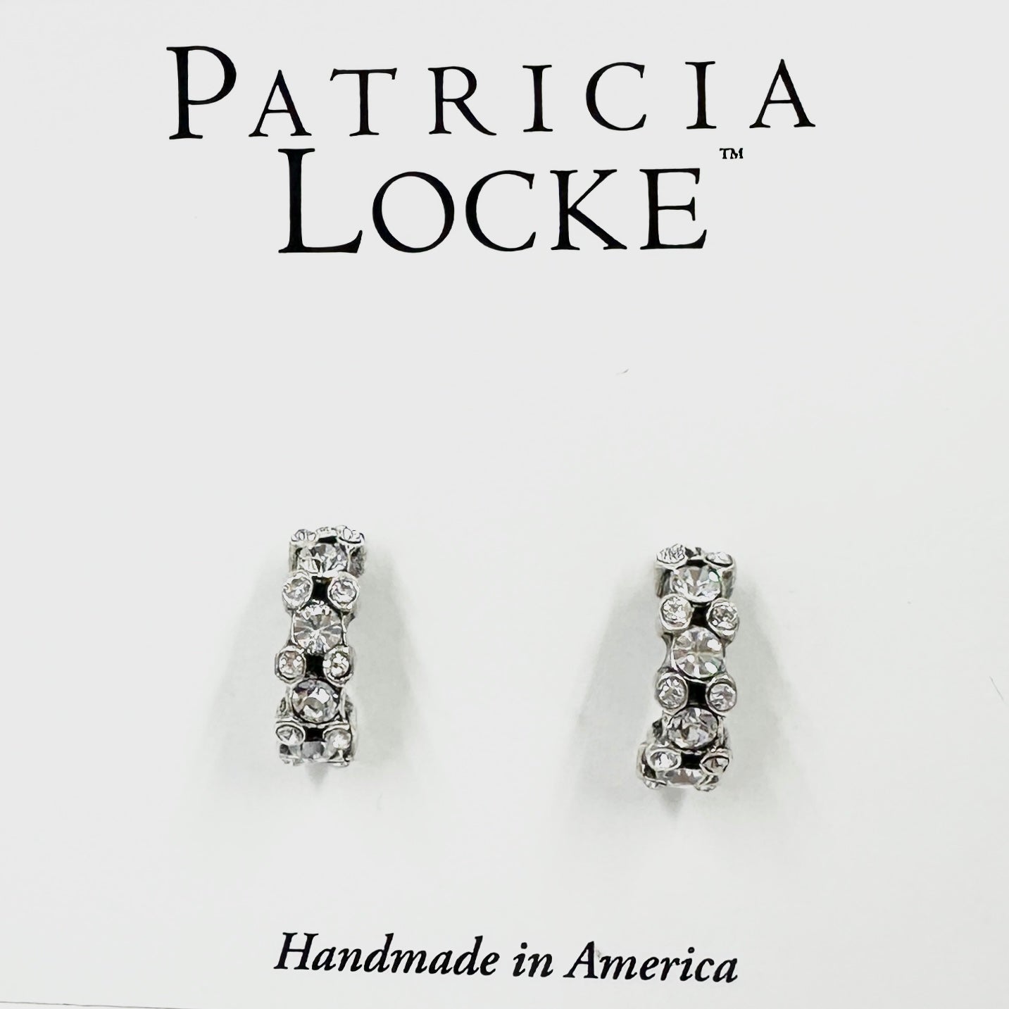 Patricia Locke Atomic Crystal Hoop Earrings