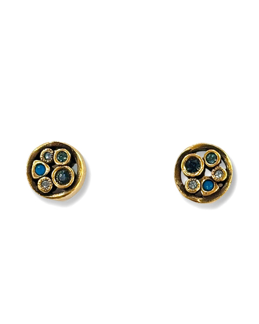 Patricia Locke Tiny Bubbles Bermuda Gold Earrings