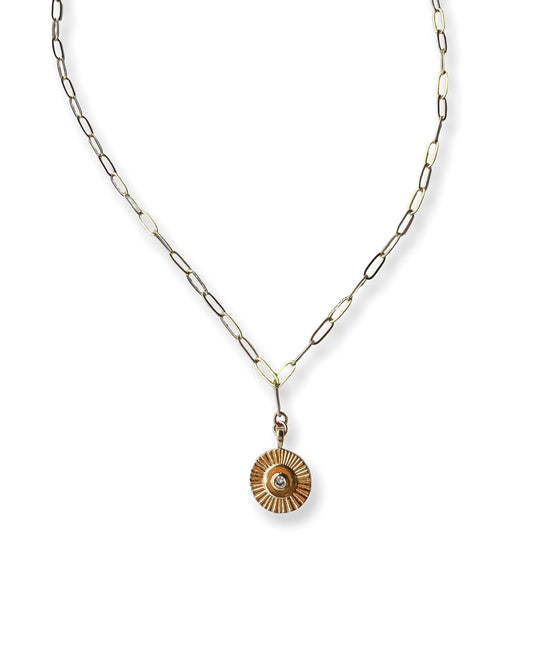 Riley James "Sloane" Gold Pendant Necklace