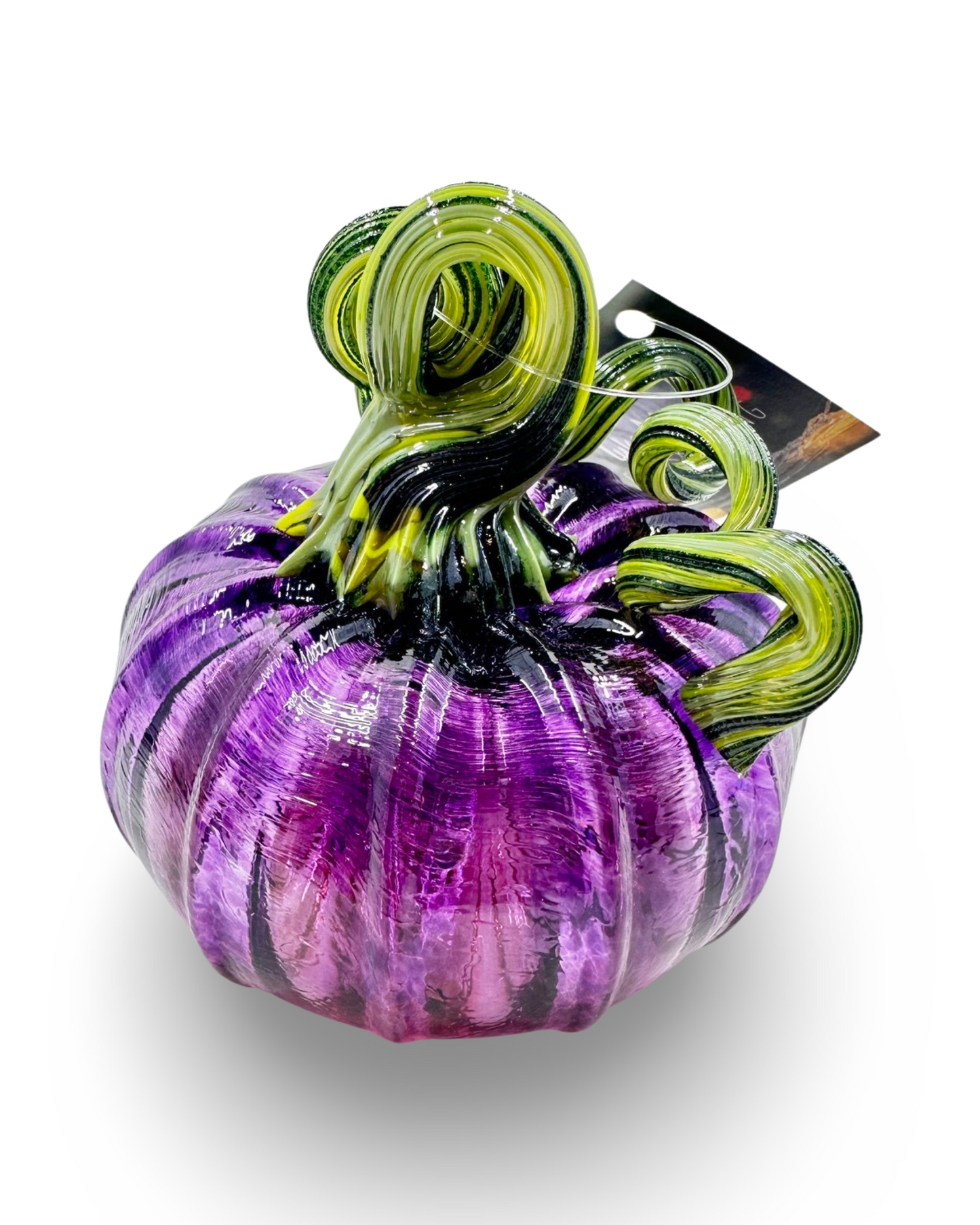 Handblown Glass Pumpkin - Medium | Purple