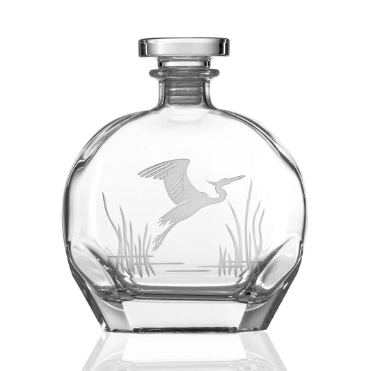 Sand Etched Decanter Set