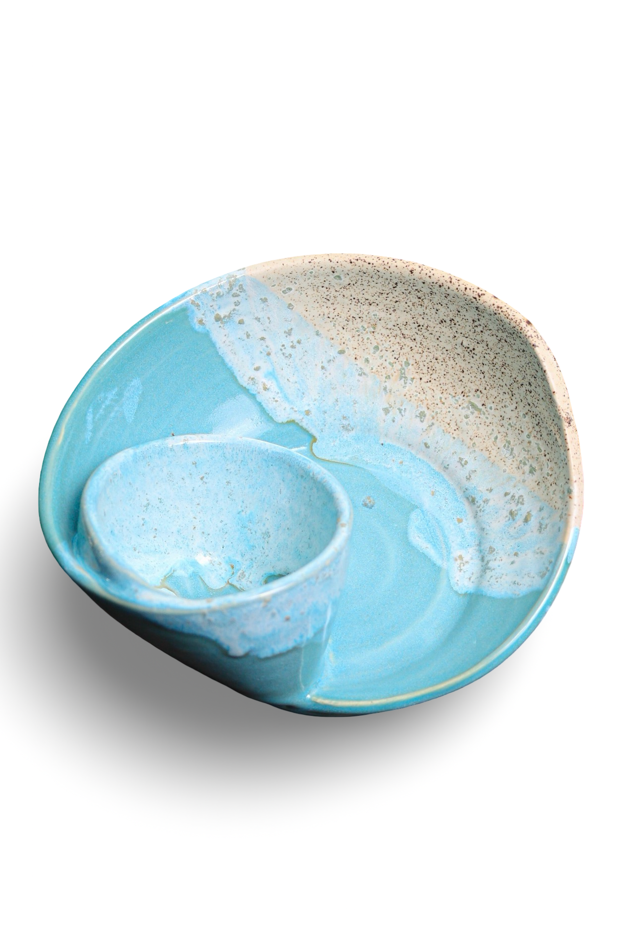 Swirly Chip & Dip Dish Made in NC