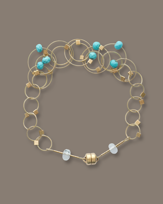 Mini Vertigo Gold Cable Bracelet