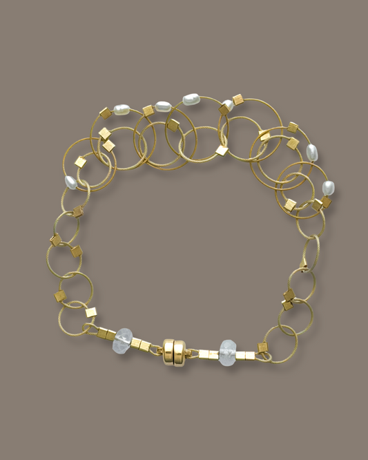 Mini Vertigo Gold Cable Bracelet