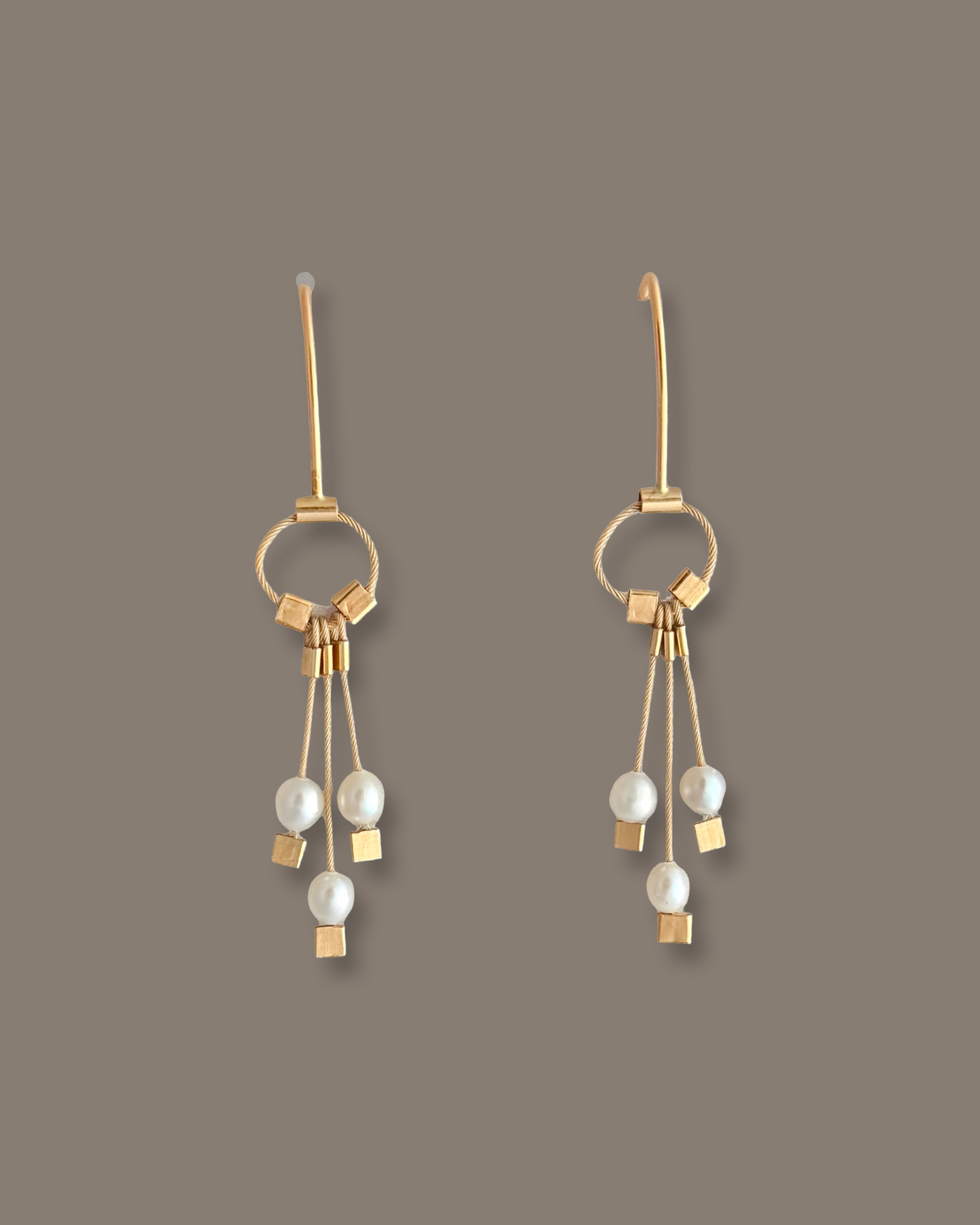 Aerial Hook Cable Earrings