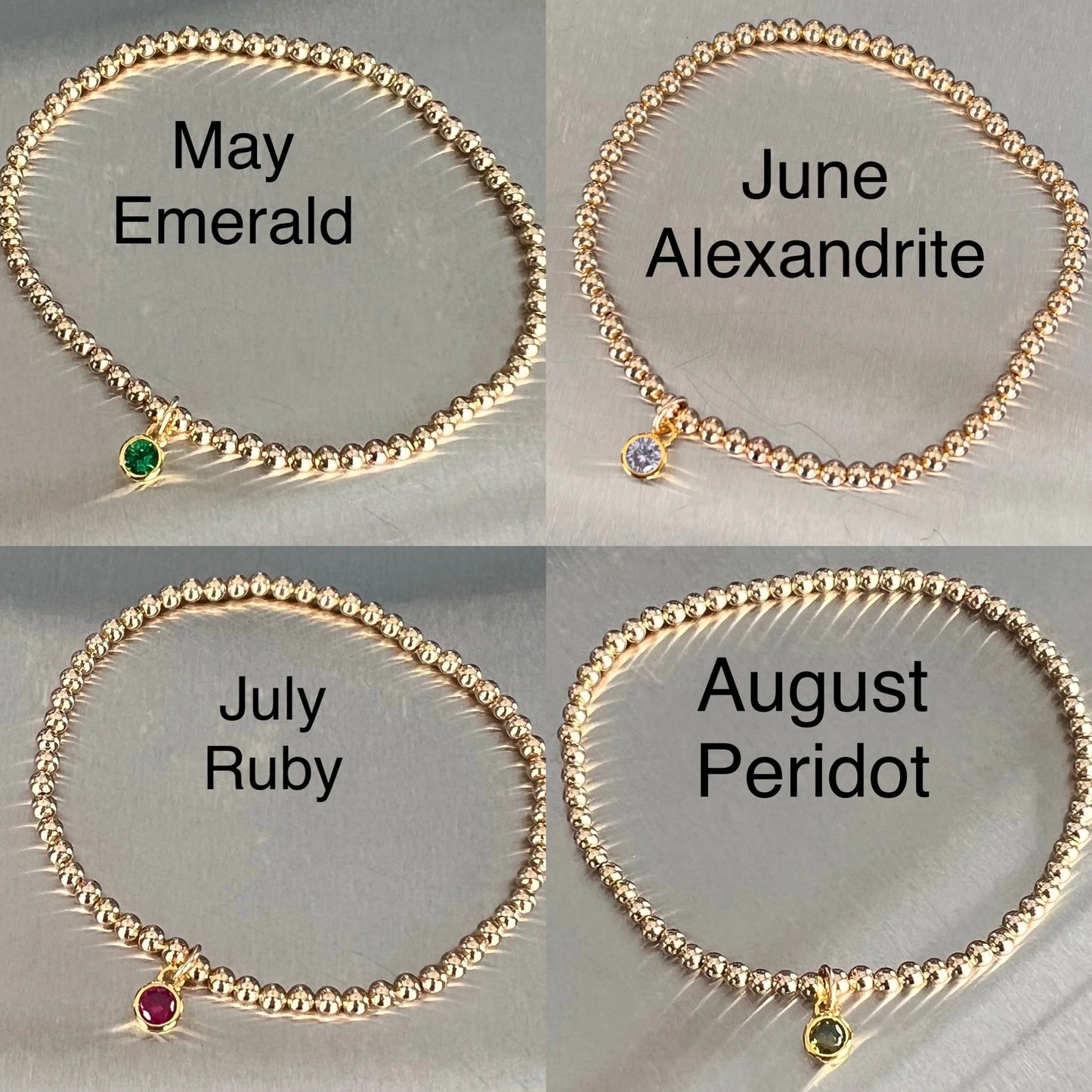 Birthstone Stretch Bracelet