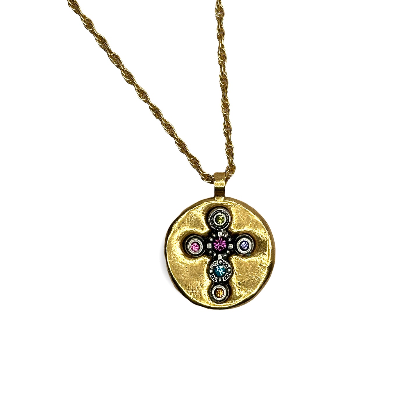 Patricia Locke Cross Medallion Necklace in Joy