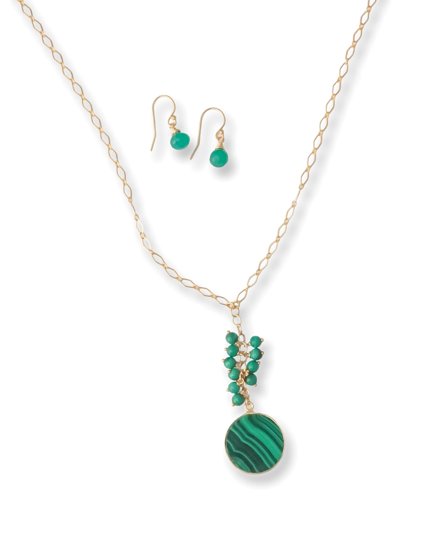 Malachite Long Necklace