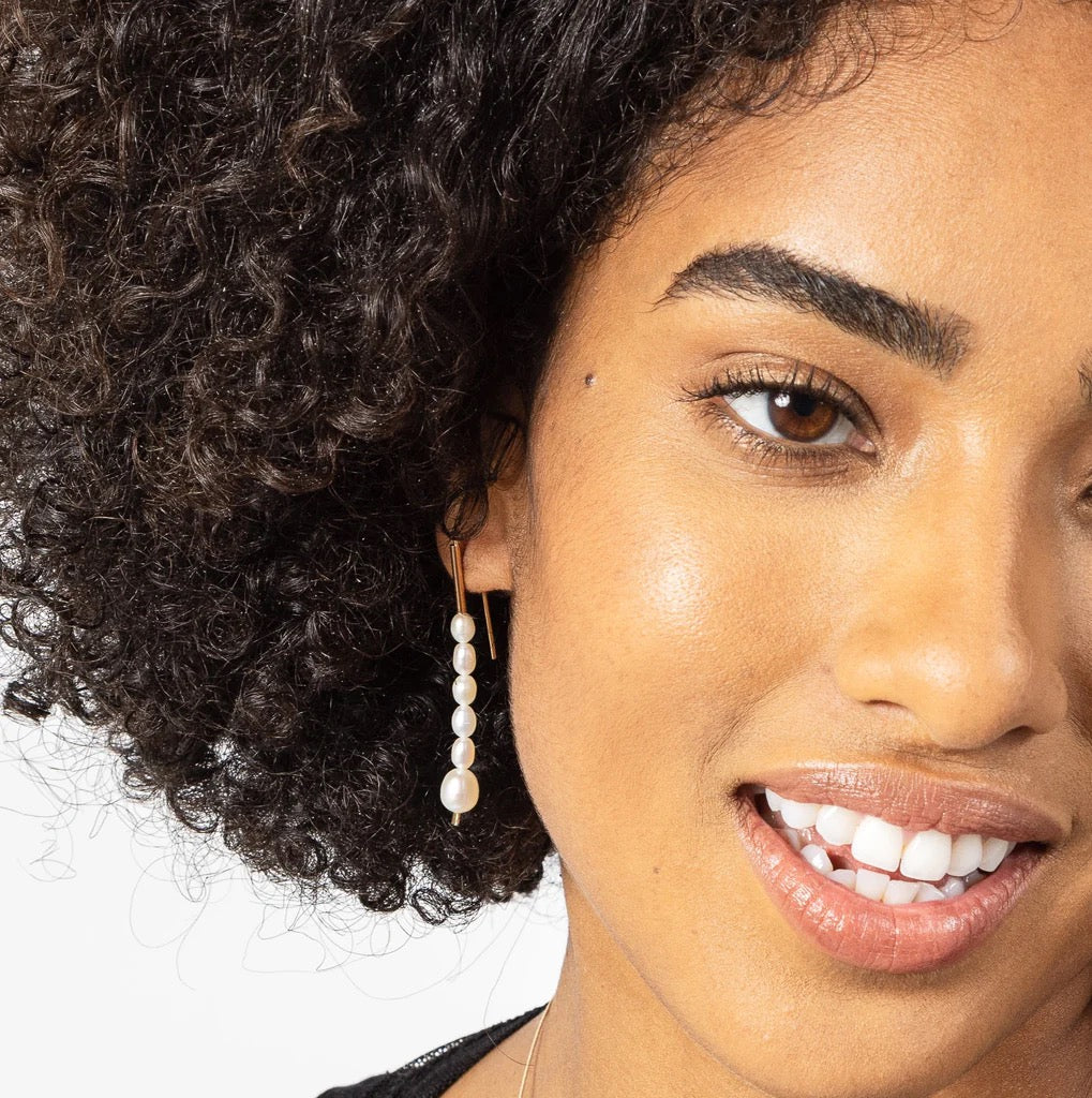 Stick Melange Hook Earrings