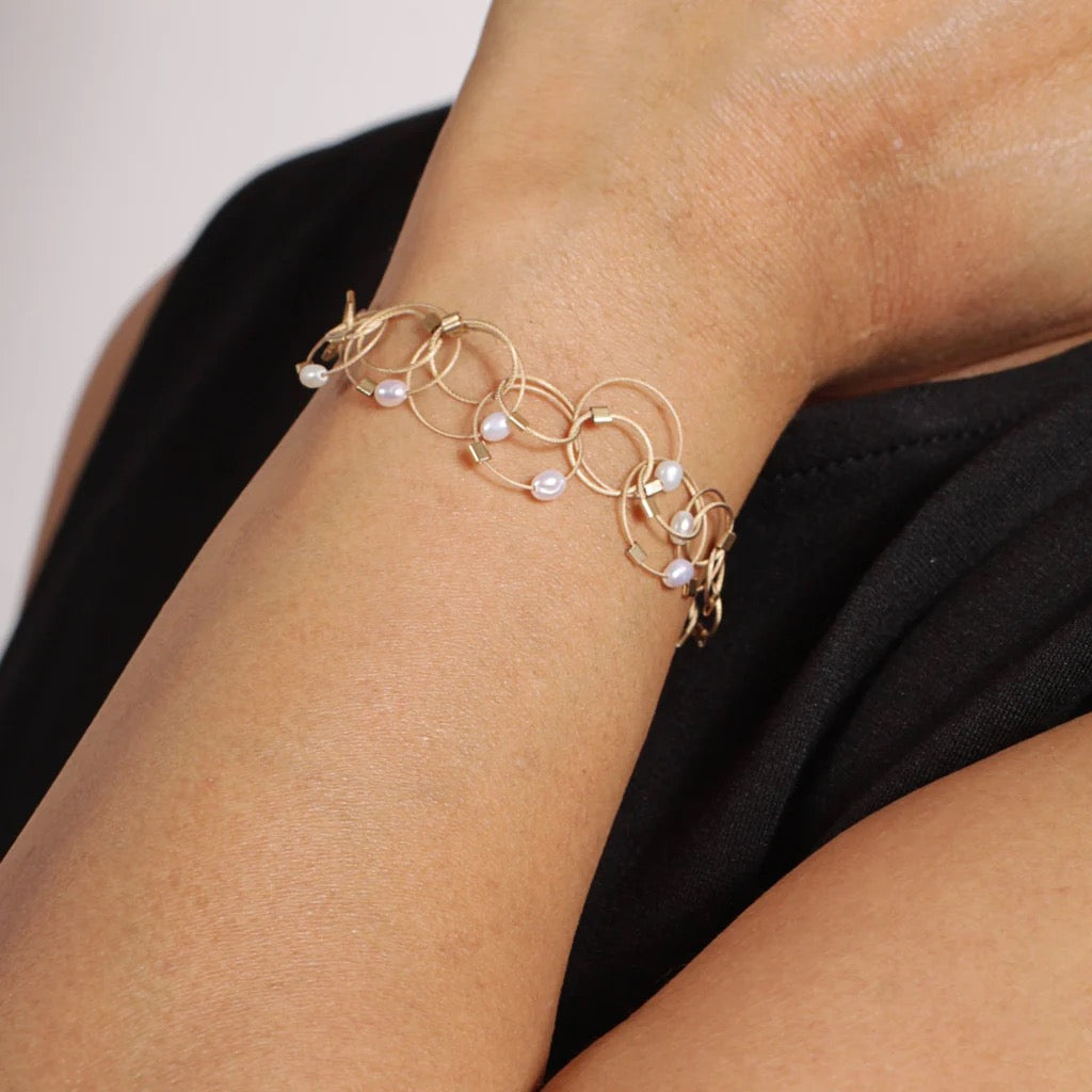 Mini Vertigo Gold Cable Bracelet