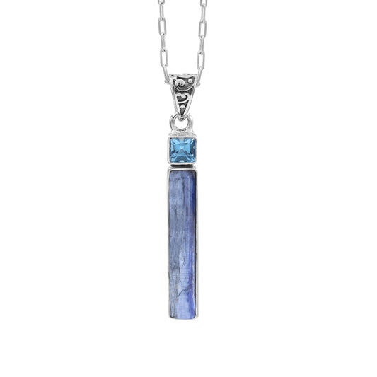 Kyanite Pendant 925 Sterling Silver Necklace