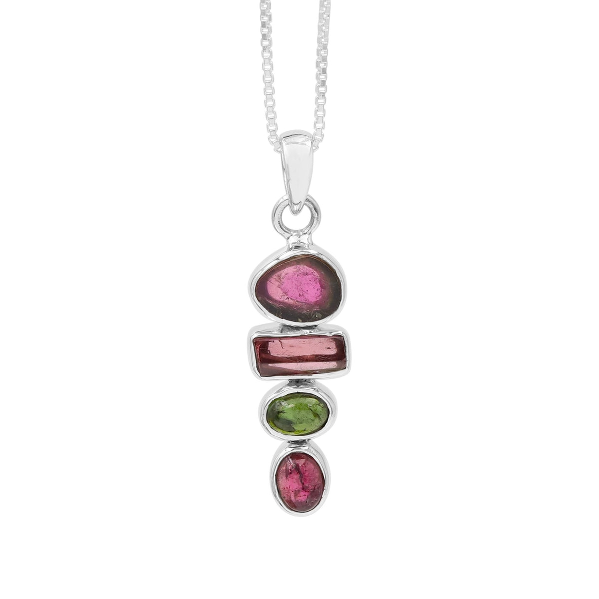 Unique Multi Tourmaline Necklace