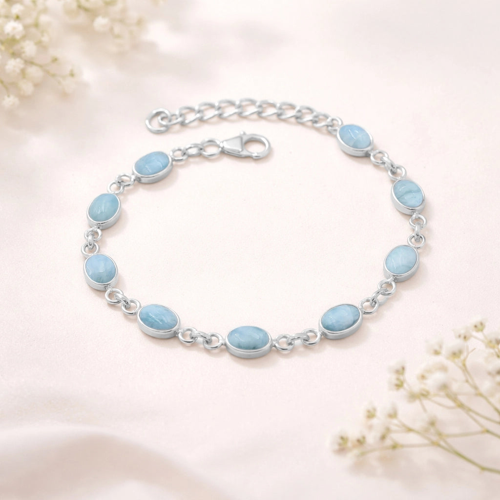 Ocean Inspired Larimar Bracelet